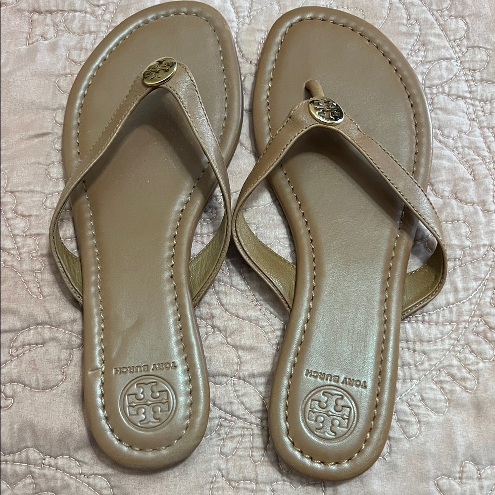 Tory Burch Women's Brown Flip-Flop Sandals